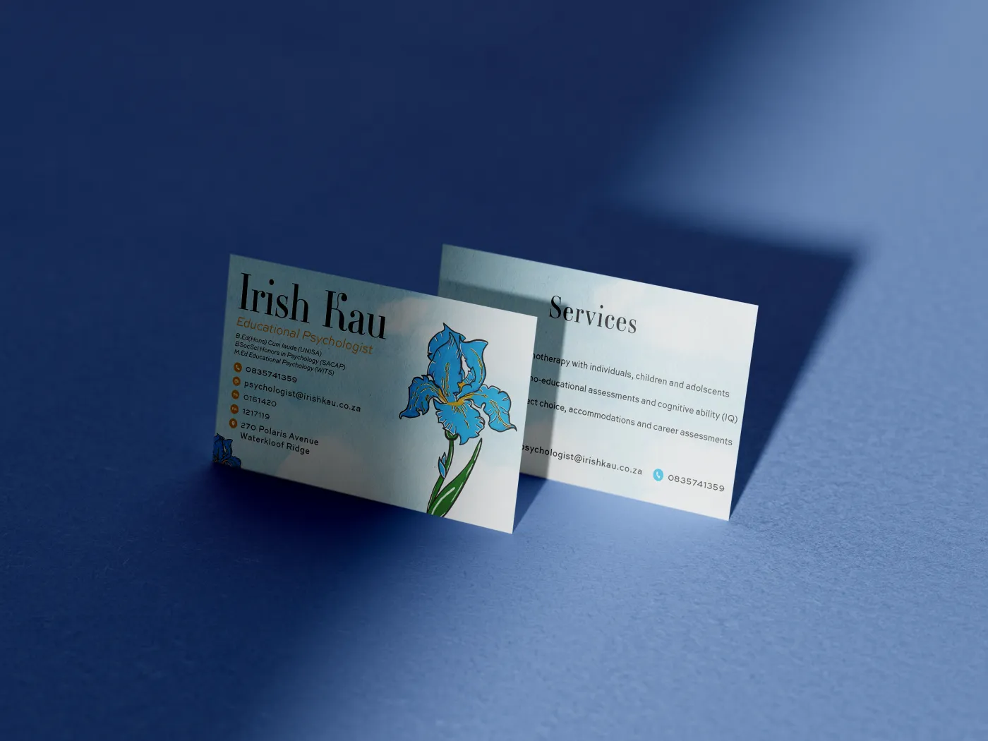 Irish Kau — business cards