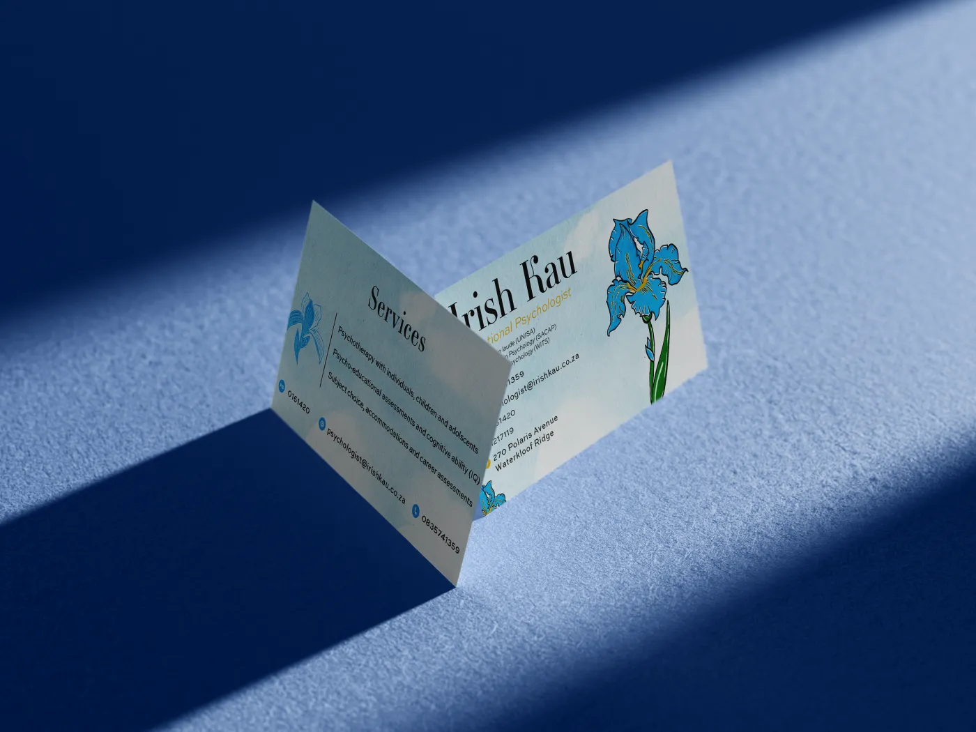 Irish Kau — business cards